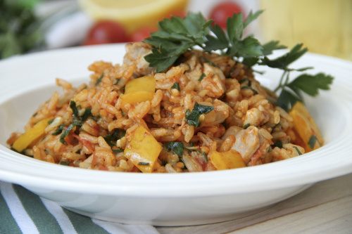 Паэлья с курицей